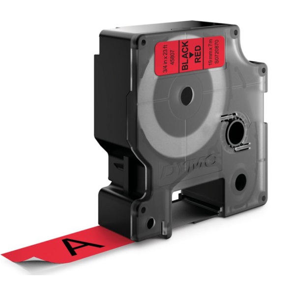 D1 - CINTAS DYMO 19MMX7M NEG/ROJO