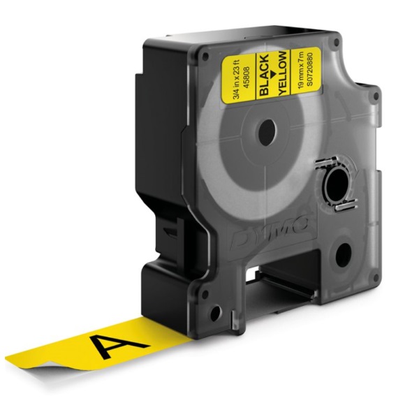 D1 - CINTAS DYMO 19MMX7M NEG/AMAR