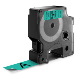 D1 - CINTAS DYMO 19MMX7M NEG/VERD