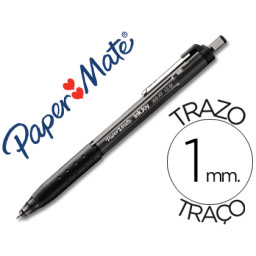 Boligrafo PAPER MATE Inkjoy 300 retractil 1mm negr