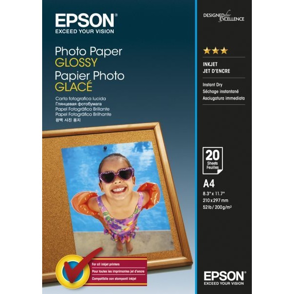 Value Glossy Photo papel EPSON 20A4 183g.