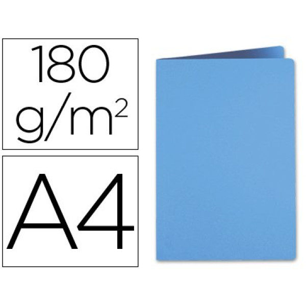 (50) Subcarpetas LIDERPAPEL cartulina A4 azul celeste 185gr. (50) Subcarpetas LIDERPAPEL cartulina A4 azul celeste 185gr.