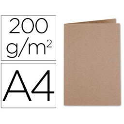 Subcarpeta LIDERPAPEL KRAFT DIN A4 200gr.  345x235mm.