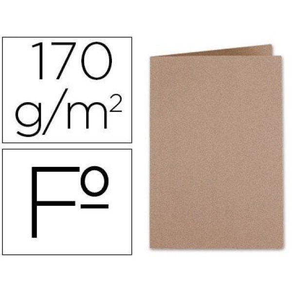 (50) Subcarpeta LIDERPAPEL Kraft FOLIO 170gr.