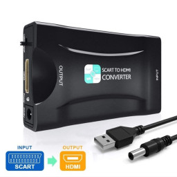 Convertidor vídeo SCART Euroconector a HMDI 1080p (entrada DVD, salida TV)
