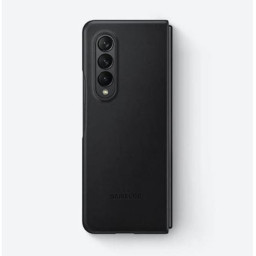 LEATHER COVER Z FOLD 3 BLACK