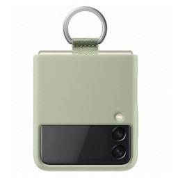SILIC COVER W/RING Z FLIP3 OLIVE