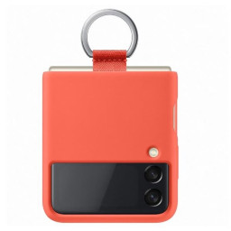 SILIC COVER W/RING Z FLIP3 CORAL