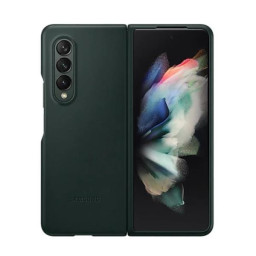 LEATHER COVER Z FOLD 3 VERDE