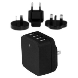 CARGADOR DE PARED 4XUSB NEGRO
