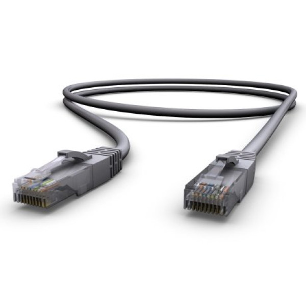 Cable RJ45M/M UTP cat.6 flexible LSZH 0,5m. gris sin apantallar