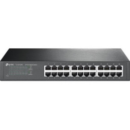 Switch TP-LINK 24-puertos Ethernet Desktop 10/100/1000Mbps, montaje en rack