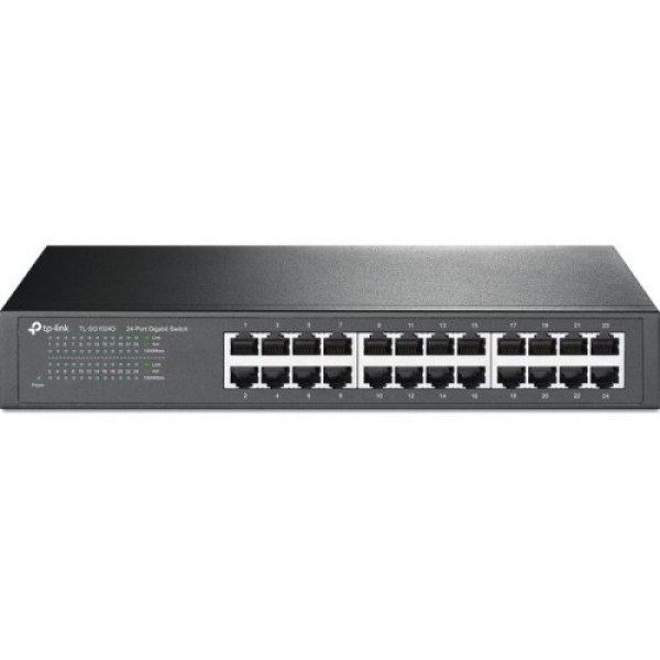 Switch TP-LINK 24-puertos Ethernet Desktop 10/100/1000Mbps, montaje en rack Switch TP-LINK 24-puertos Ethernet Desktop 10/100/1000Mbps, montaje en rack
