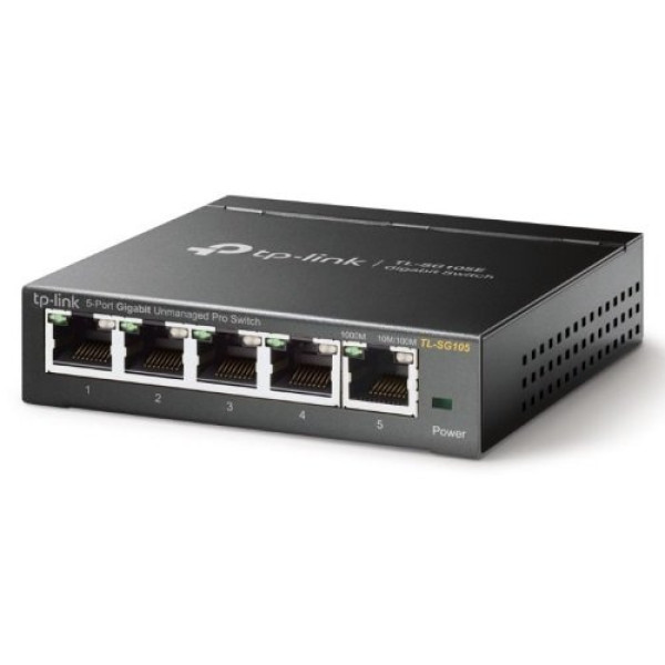 Switch TP-LINK 5-puertos Gigabit Desktop 10/100/1000Mbps, negociación auto, carcasa metal