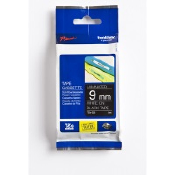 CINTA ROTULADORA NEGRO/BLANCO 9MM