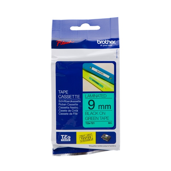 CINTA ROTULADORA VERDE/NEGRO9