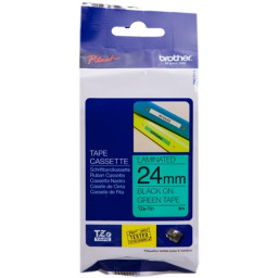 CINTA ROTULADORA VERDE/NEGRO 24MM