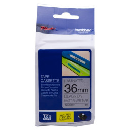 CINTA ROTULADORA PLATA / NEGRO36