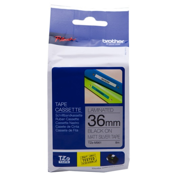 CINTA ROTULADORA PLATA / NEGRO36