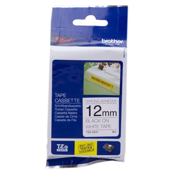 CINTA ROTULADORA BLANCA/NEGRA 12MM CINTA ROTULADORA BLANCA/NEGRA 12MM