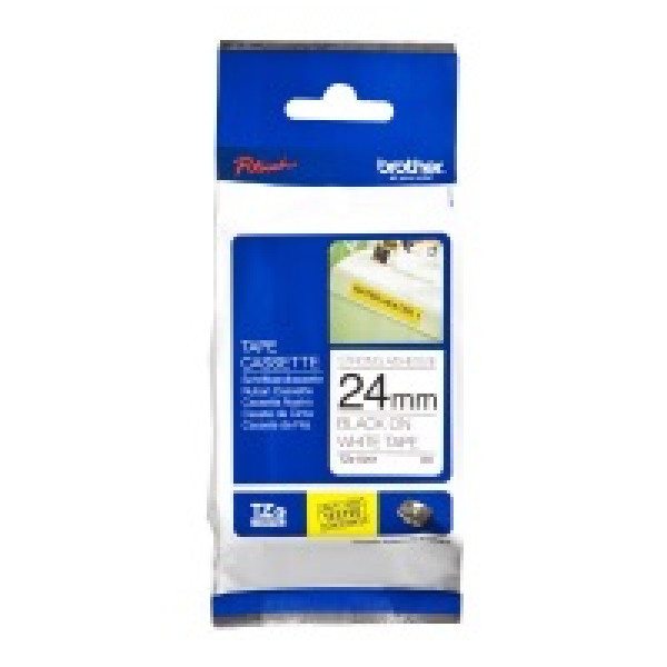 CINTA ROTULADORA BLANCO/NEGRO 24MM CINTA ROTULADORA BLANCO/NEGRO 24MM