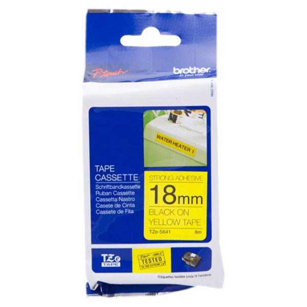 CINTA ROTULADORA AMARILLO/ NEGRO 18