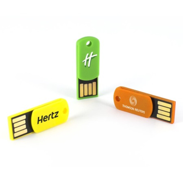 Memoria con logotipo USB CLIP 8GB USB2.0,lect.9MB/s,escr.2MB/s