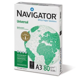Papel NAVIGATOR Universal 500A3  80g. Office paper (119906)