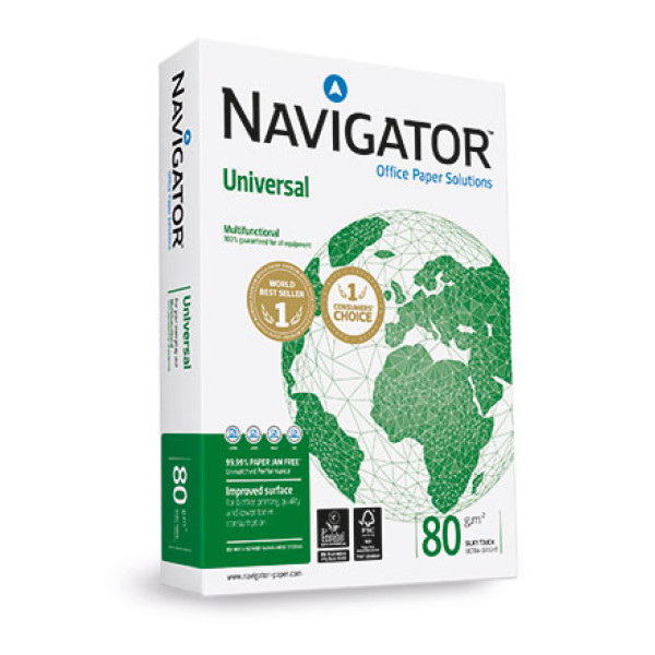 Papel NAVIGATOR Universal 500A4  80g. Office paper (108805)