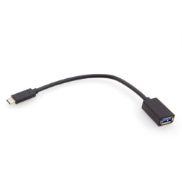 Cable adaptador MICROCONNECT USB 3.0 Type A hembra a USB Type C macho, 15cm, color negro (5RMND)