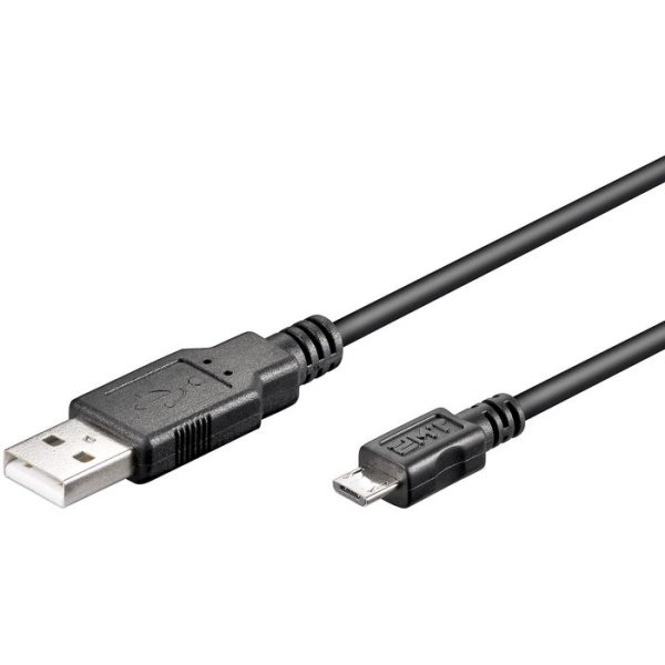Cable MICROCON. USB tipo A macho - MicroUSB tipo B 1,0m negro (AK-300110-010-S) Cable MICROCON. USB tipo A macho - MicroUSB tipo B 1,0m negro (AK-300110-010-S)