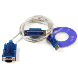 MicroConnect adaptador USB a Serie RS232 USB A macho a serie DB9M o DB25M, cable 1,8m