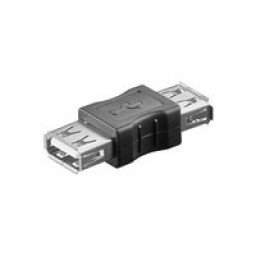 Adaptador MICROCONNECT USB tipo A-F - USB tipo A-F (Hembra-Hembra)