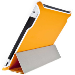 Funda V7 for New iPad & iPad 2 naranja 360° Rotating Stand & Case