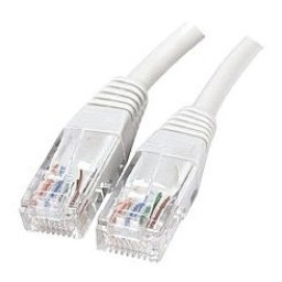 Cable RJ45M/M UTP cat.6  0,5m. blanco sin apantallar, red Ethernet