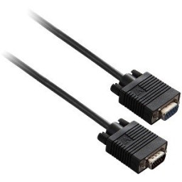 Cable vídeo V7 - VGA HD15 Macho - VGA HD15 Hembra 3m., negro