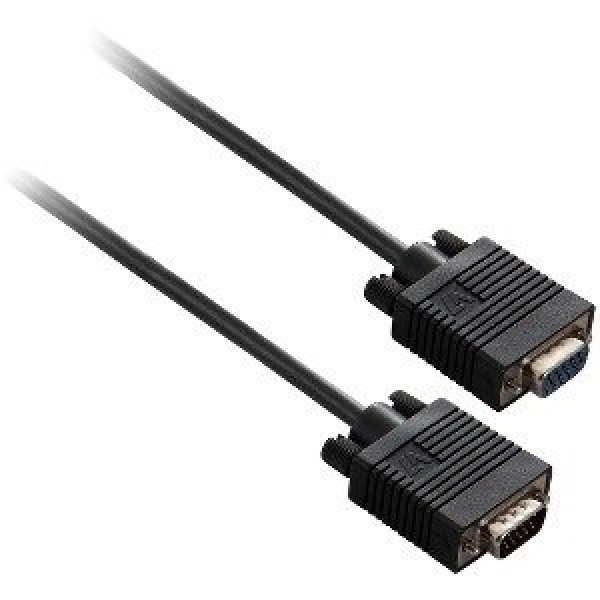 Cable vídeo V7 - VGA HD15 Macho - VGA HD15 Hembra 3m., negro