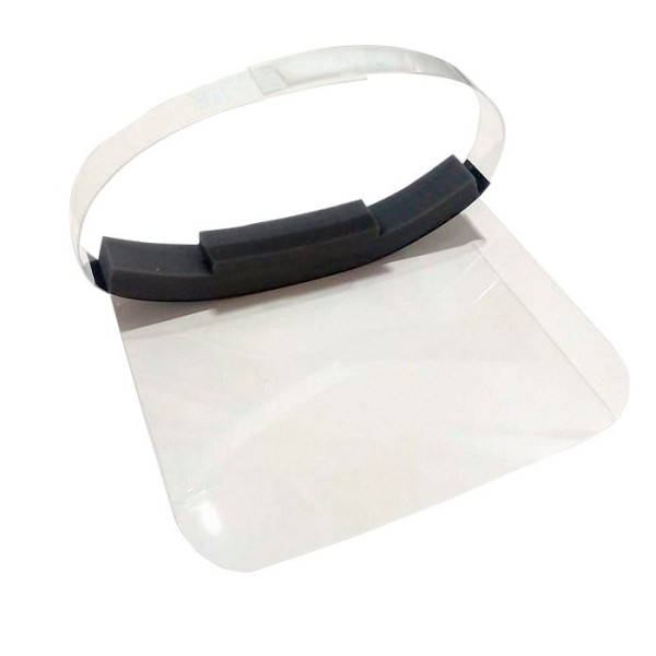 Visera de protección Basic atención al cliente 28x21cm, cierre velcro, lavable y reutilizable Visera de protección Basic atención al cliente 28x21cm, cierre velcro, lavable y reutilizable