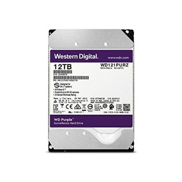 HDD PURPLE 12TB 3 5 SATA 256MB HDD PURPLE 12TB 3 5 SATA 256MB