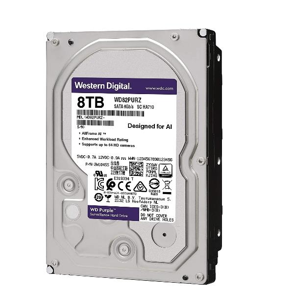 HDD PURPLE 8TB 3.5 SATA 256MB