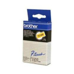 CINTA ROTULADORA AMARILLO/NEGRO 9MM