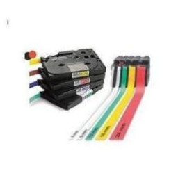 CINTA ROTULADORA NEGRO/BLANCO 12MM