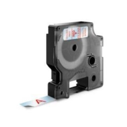 D1 - CINTAS DYMO 12MMX7M ROJ/TRANS