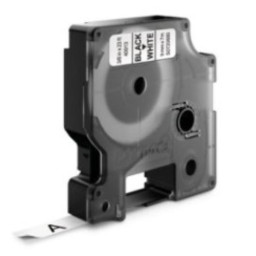 PK10 D1-CINTAS DYMO 9MMX7M NEG/BLAN