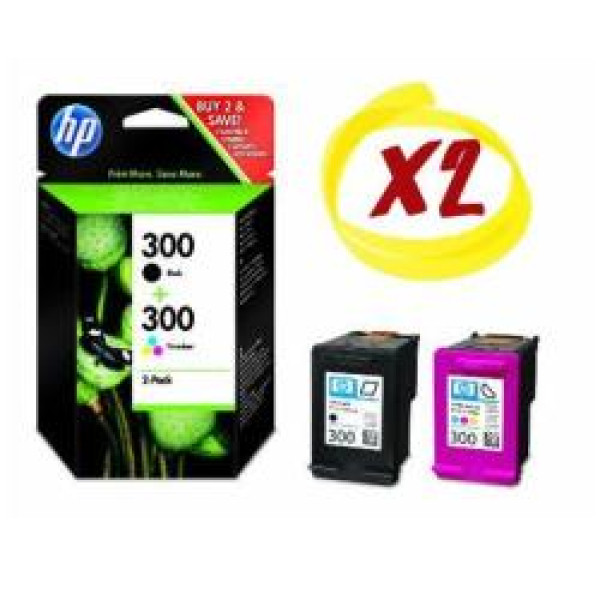 PACK TINTAS NEGRA/TRICOLOR HP 300 PACK TINTAS NEGRA/TRICOLOR HP 300