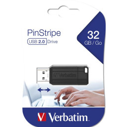 32GB USB STORENGO PINSTRIPE NEGRO