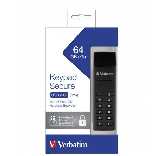 KEYPAD SECURE USB 3.0 256BIT 64GB