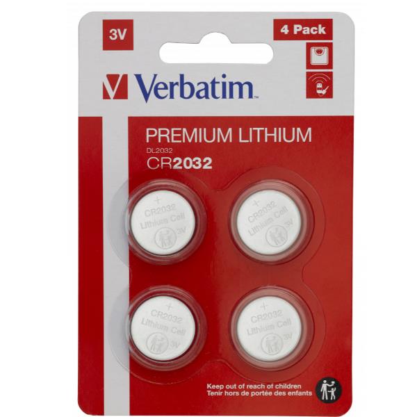 LITHIUM BATTERY CR2032 3V 4 PACK